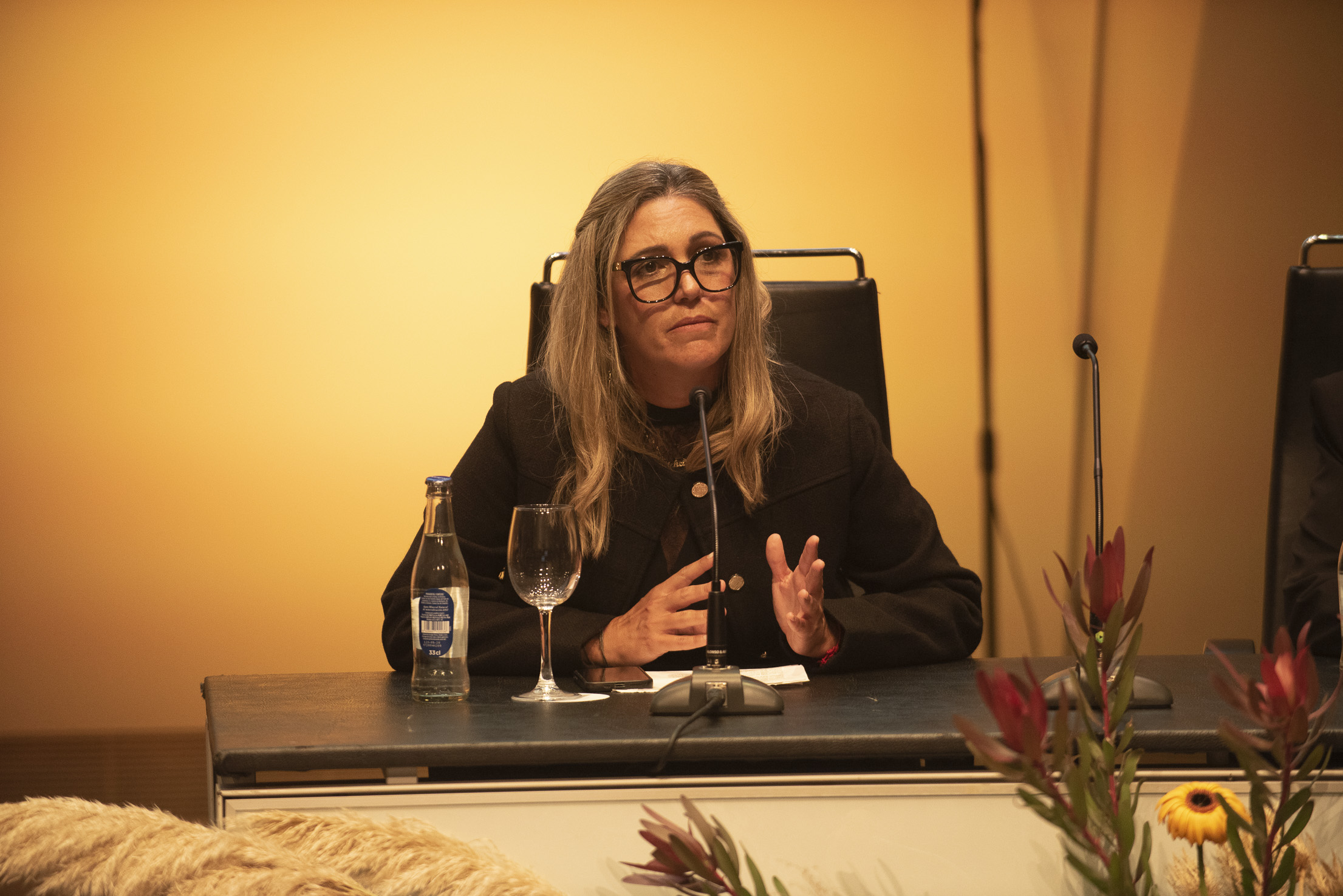 Ponente interviniendo en el congreso